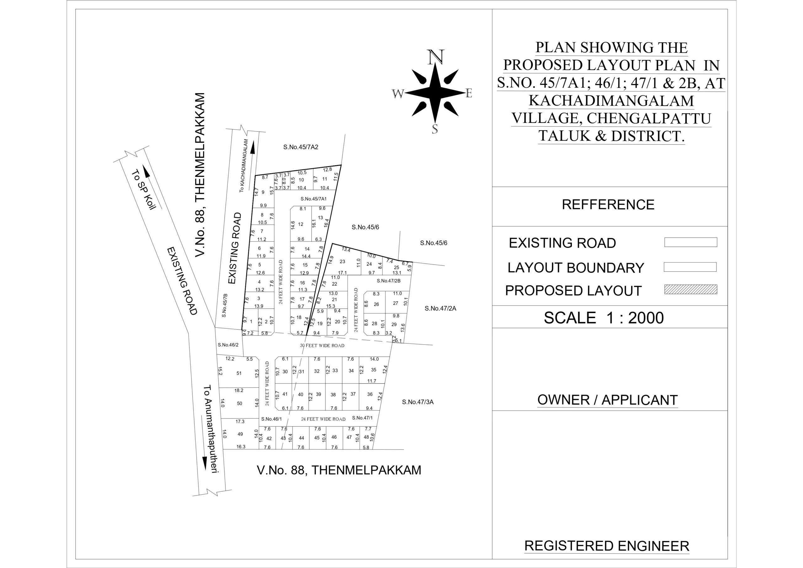 United Garden residential plot layout plan