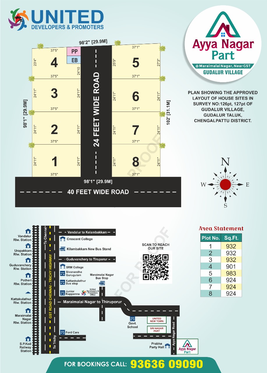 United Garden residential plot layout plan